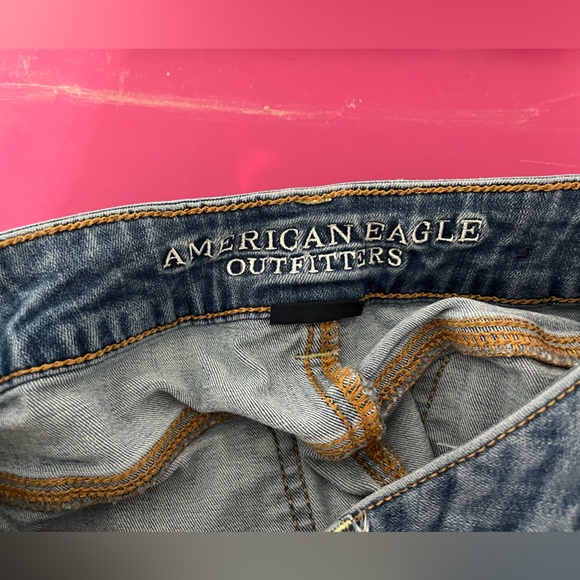 American Eagle distressed 4”denim short, more distressed on front, some on back. - Picture 6 of 6